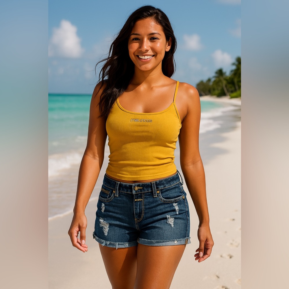 Maurices Distressed Blue Jean Shorts